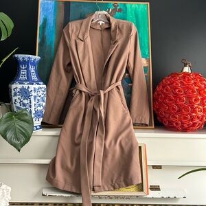 TCEC Tan Trench Blazer light Jacket Small
